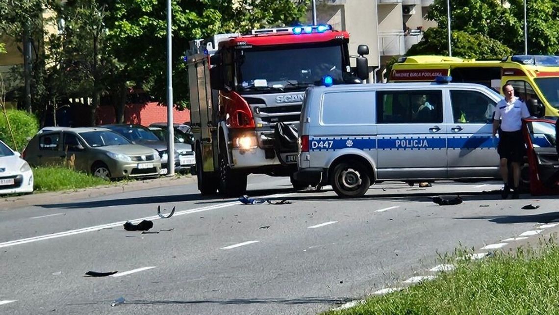 Tragiczny wypadek w Białej Podlaskiej. Motocyklista zginął na miejscu 