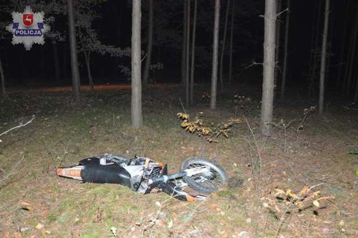 Tragiczny wypadek w lesie. Grzybiarka znalazła 25-letniego motocyklistę