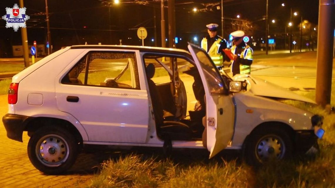 Tragiczny wypadek w Lublinie na rondzie Krupskiego. Nie żyje 22-latek [zdjęcia]