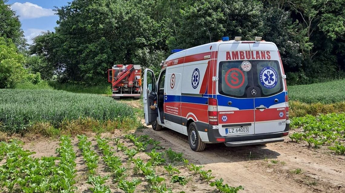 Traktor przejechał człowieka