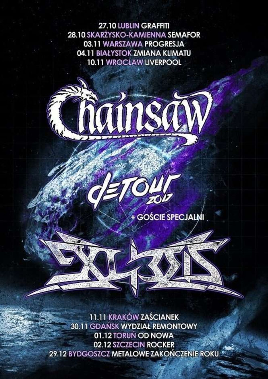 Trasa koncertowa Detour 2017: Chainsaw i Exlibris w Graffiti