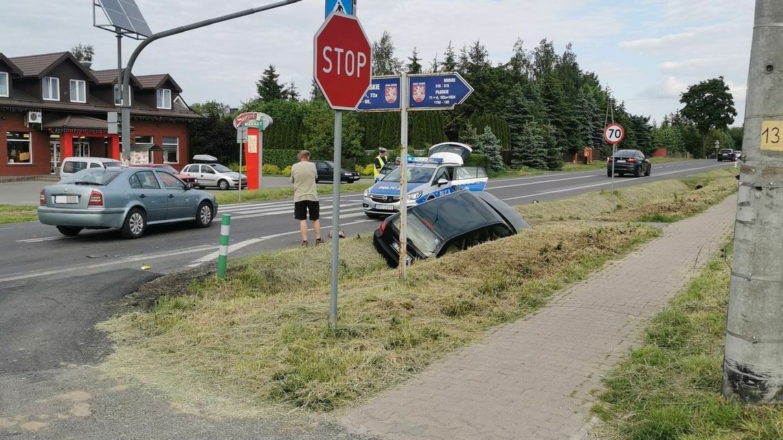 Trasa Zamość – Szczebrzeszyn. Wahadło po wypadku z udziałem motocyklisty