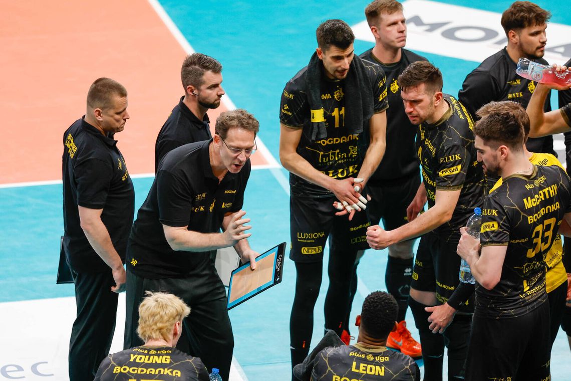 Trener Bogdanki LUK Lublin miał powód do radości podczas Gali PLS Trener Bogdanki LUK Lublin miał powód do radości podczas Gali PLS
