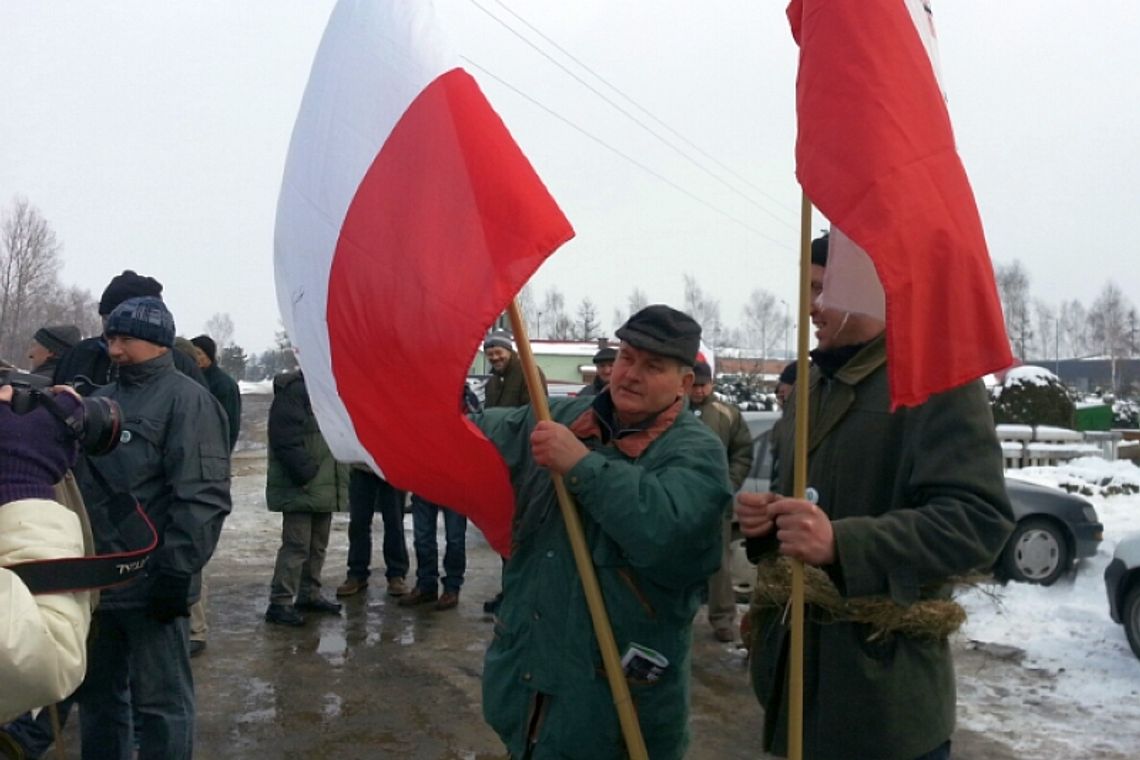 Trwa protest rolników w całej Polsce