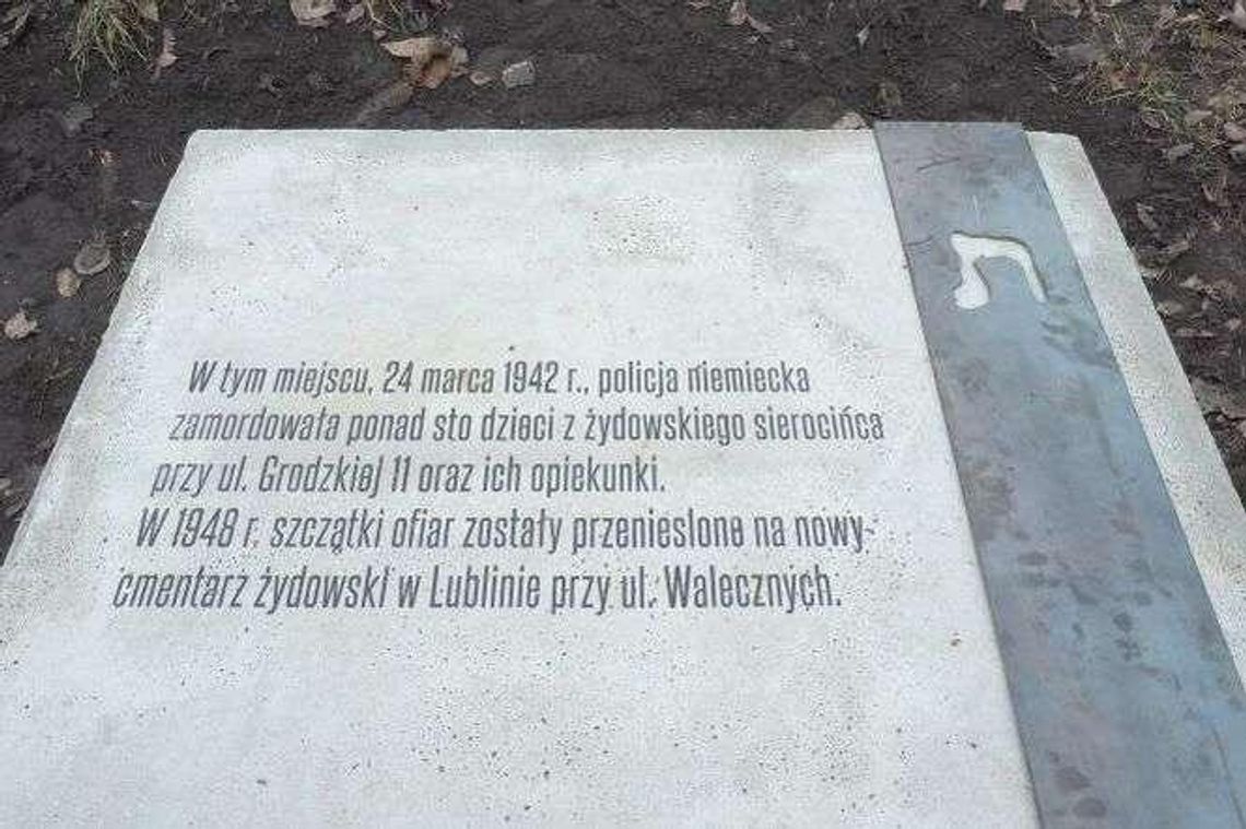 Tu była egzekucja dzieci z sierocińca. Pierwszy element szlaku pamięci w Lublinie