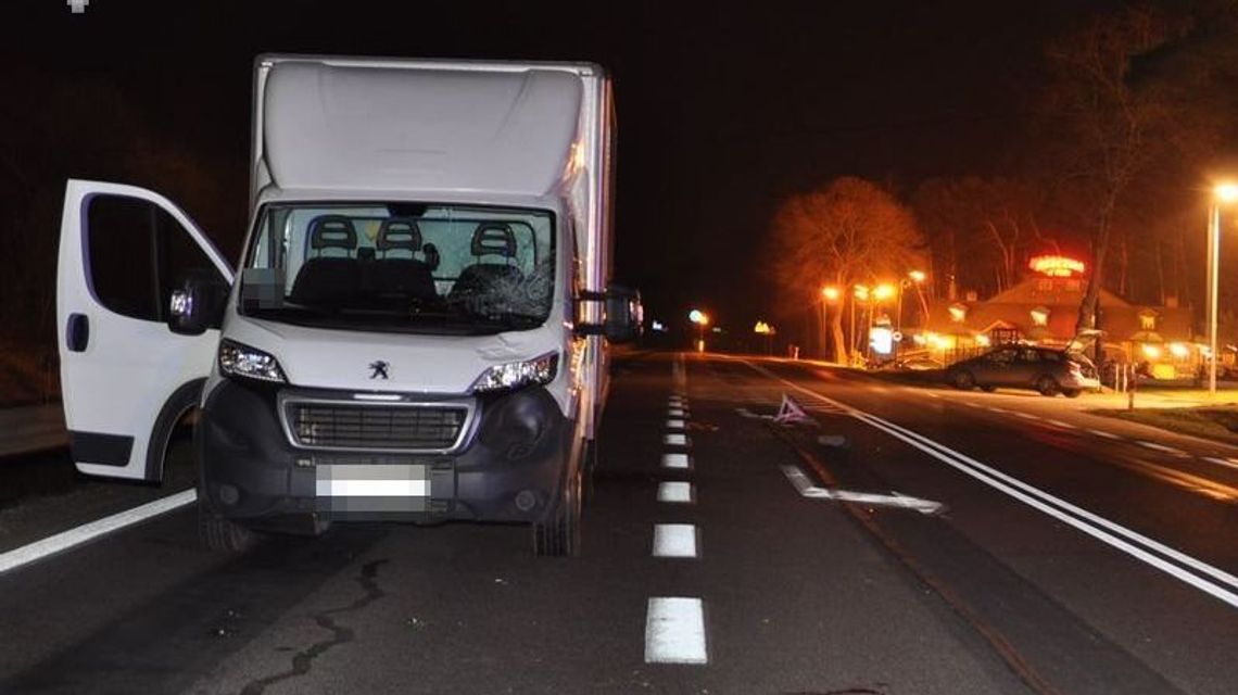 Tuligłowy: Pieszy potrącony przez samochód dostawczy Tuligłowy: Pieszy potrącony przez samochód dostawczy