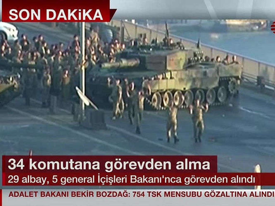 Turcja. Kapitulacja na moście Bosforskim w Stambule (wideo)