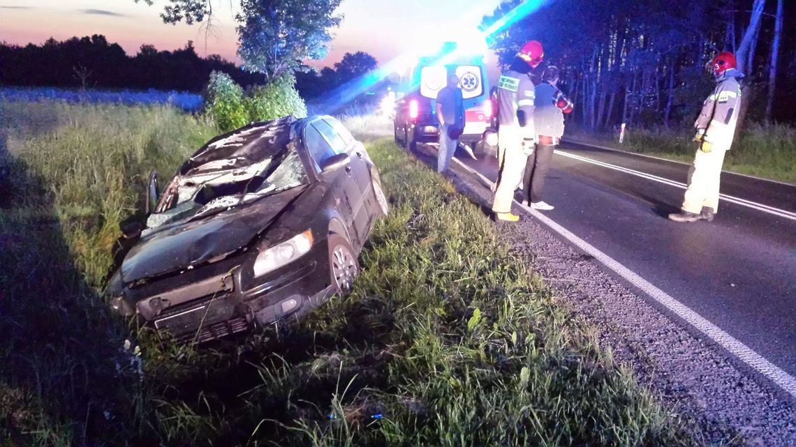 Turka: Jechali do Lublina i zderzyli się z łosiem. Ranni trafili do szpitala [zdjęcia]