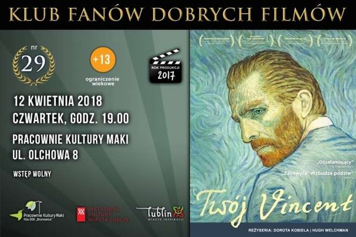 "Twój Vincent" w Klubie Fanów Dobrych Filmów