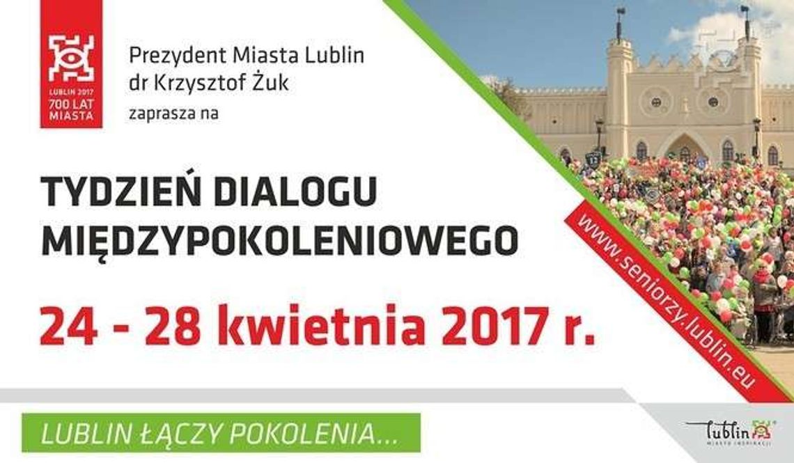 Tydzień Dialogu Międzypokoleniowego w Lublinie. Mnóstwo imprez nie tylko dla seniorów Tydzień Dialogu Międzypokoleniowego w Lublinie. Mnóstwo imprez nie tylko dla seniorów