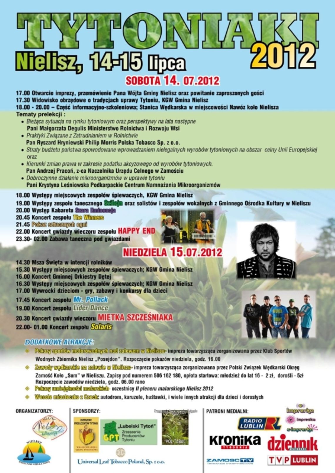 Tytoniaki 2012 w Nieliszu: Muzyka, skecze i tytoń