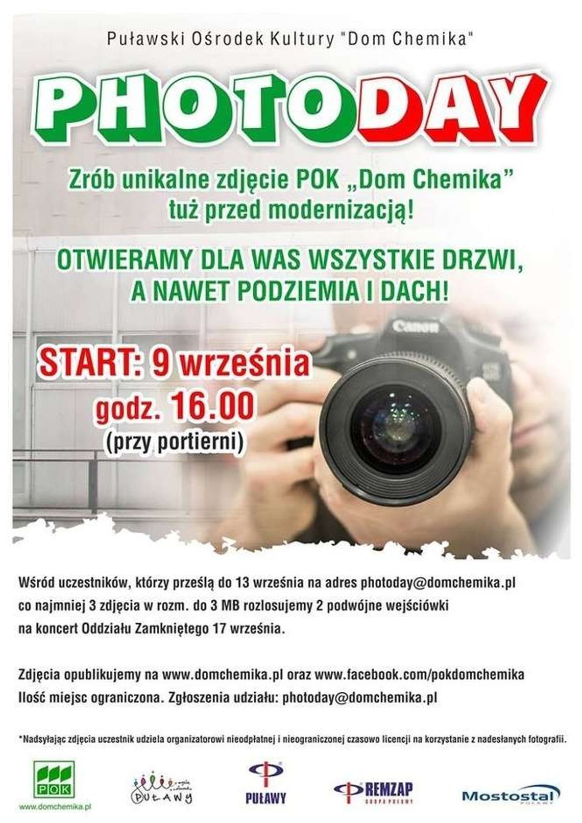 Uchwyć w kadrze Dom Chemika. Photo Day przed przebudową