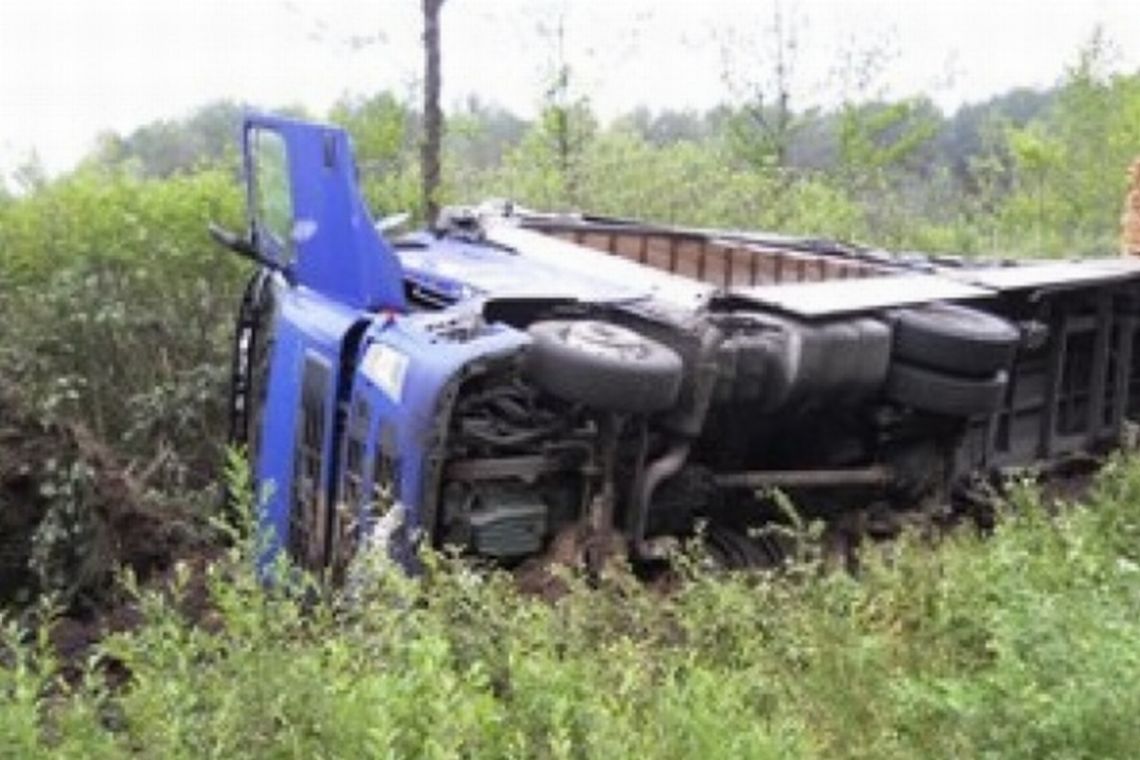 Uciekał przed sarną, wylądował w rowie