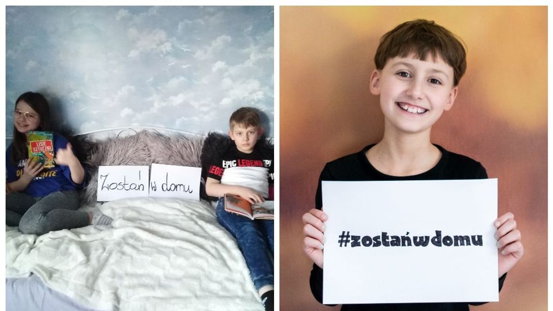 Uczniowie SP nr 14 w Lublinie dziękują lekarzom, sklepikarzom i kurierom, uśmiechając się ze zdjęć Uczniowie SP nr 14 w Lublinie dziękują lekarzom, sklepikarzom i kurierom, uśmiechając się ze zdjęć