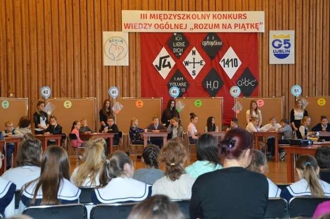 Uczniowie SP nr 52 wygrali III Międzyszkolny Konkurs Wiedzy Ogólnej "Rozum na piątkę" Uczniowie SP nr 52 wygrali III Międzyszkolny Konkurs Wiedzy Ogólnej "Rozum na piątkę"