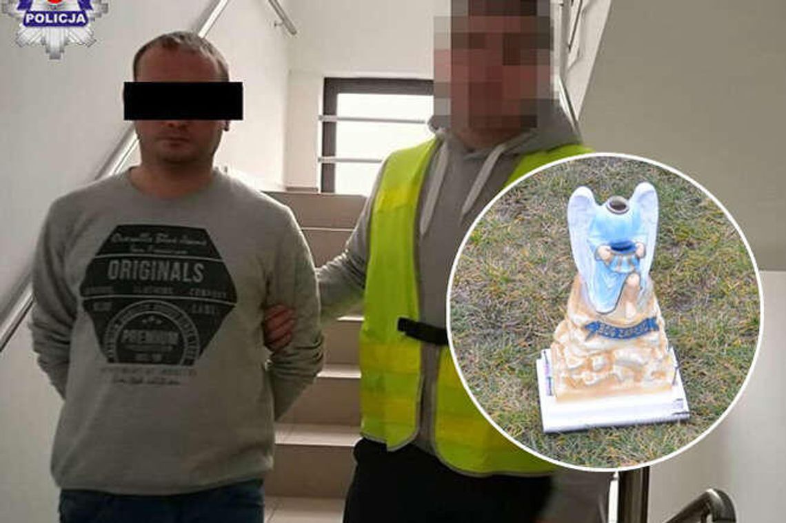 Ukradł aniołka-skarbonkę z szopki w kościele