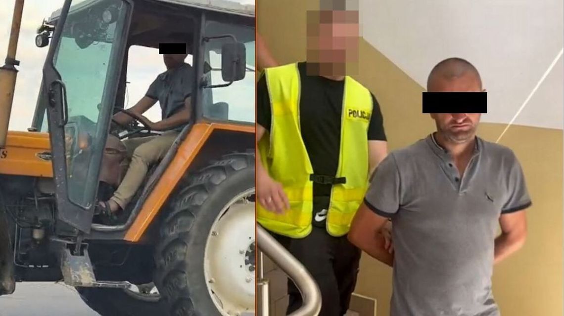 Ukradł ciągnik i zatrąbił przed komisariatem. Złodziej zaskoczył policjantów Ukradł ciągnik i zatrąbił przed komisariatem. Złodziej zaskoczył policjantów