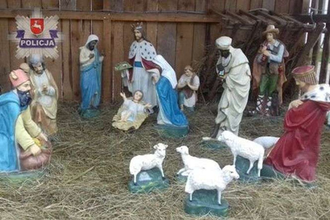 Ukradł figury królów z szopki bożonarodzeniowej. Wpadł w urodziny
