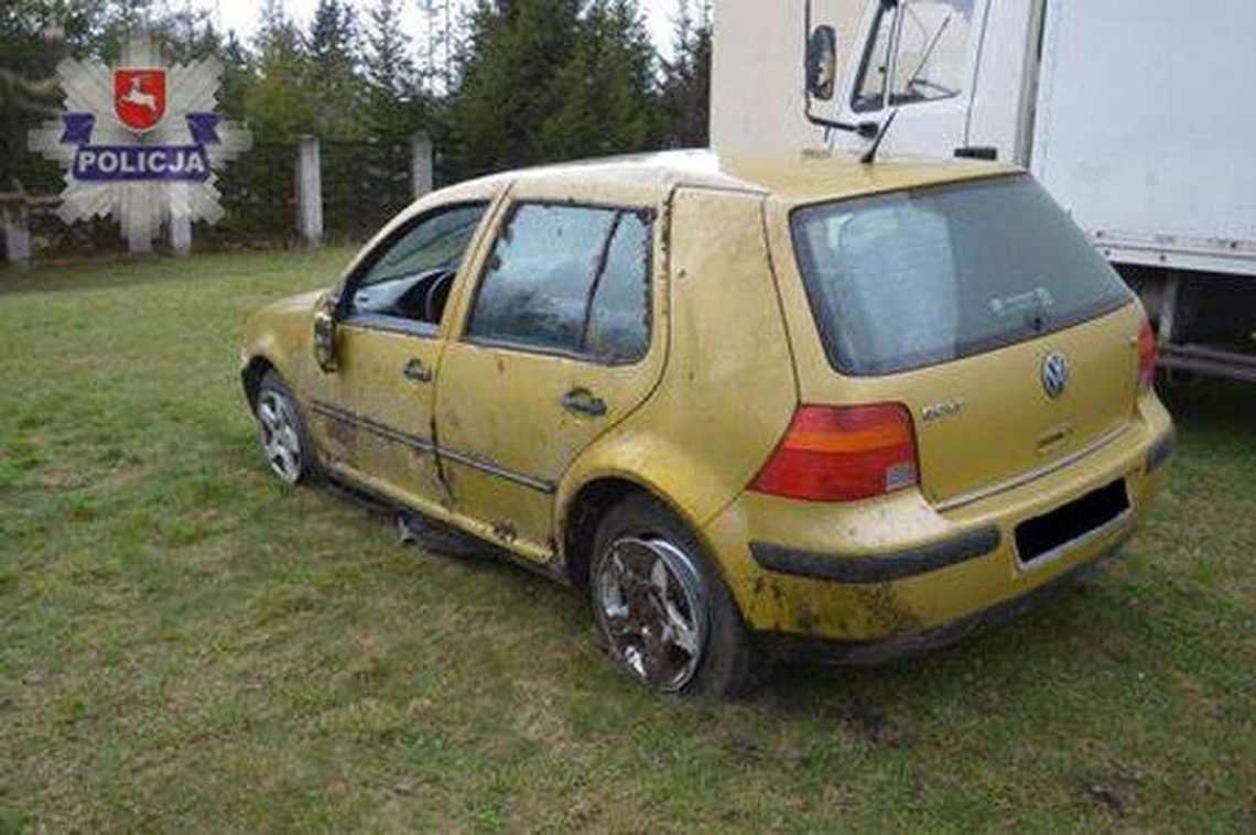 Ukradł samochód, wpadł do rowu i dachował