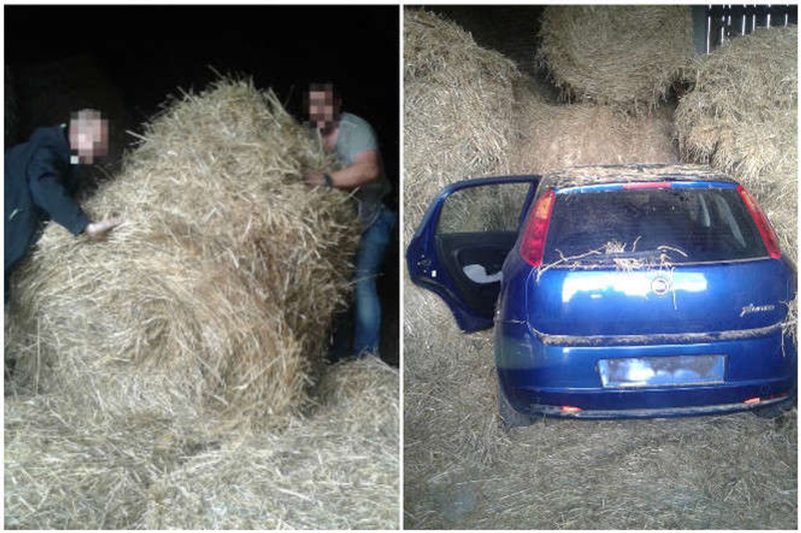 Ukrył samochód pod słomą w stodole. Zgłosił kradzież