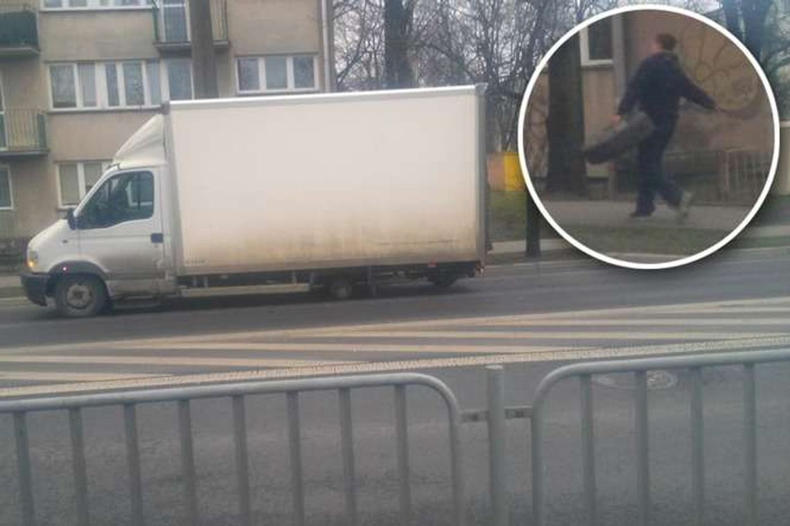 Ul. Gospodarcza: Kierowca samochodu dostawczego zgubił koło