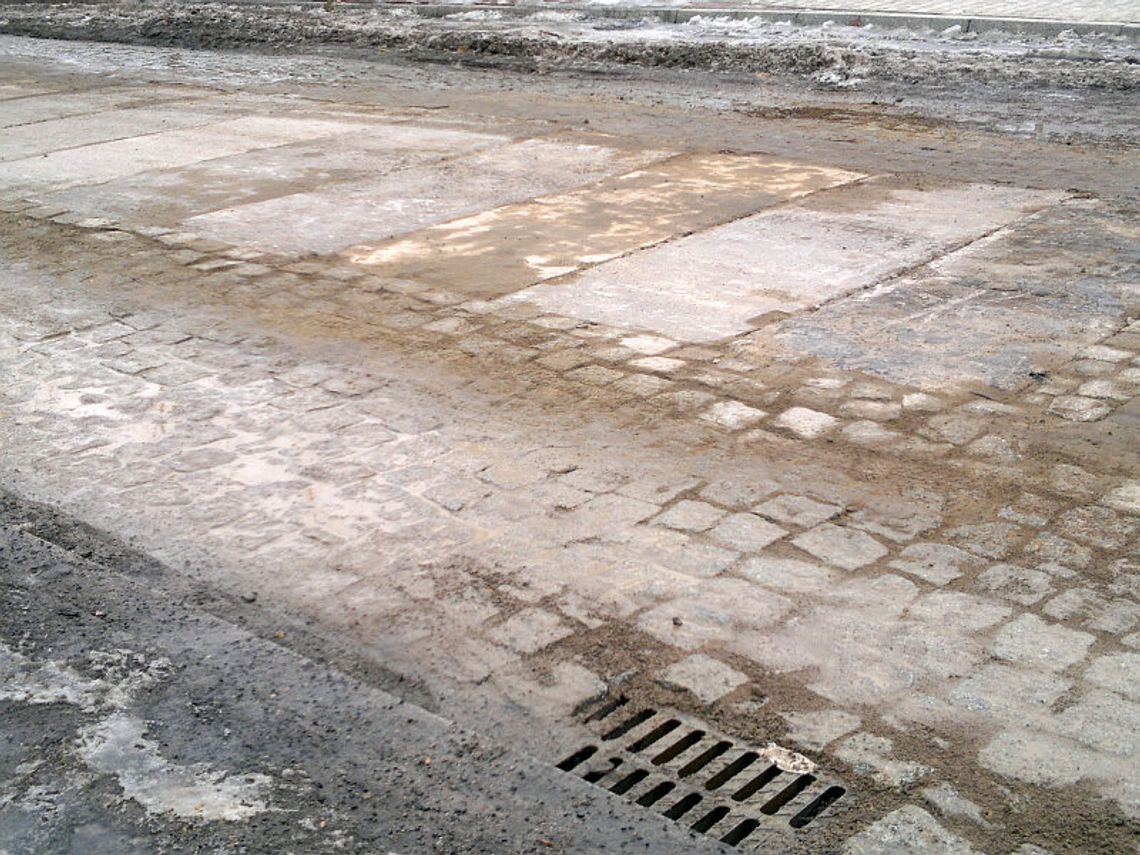 Ul. Królowej Jadwigi padła ofiarą mrozu