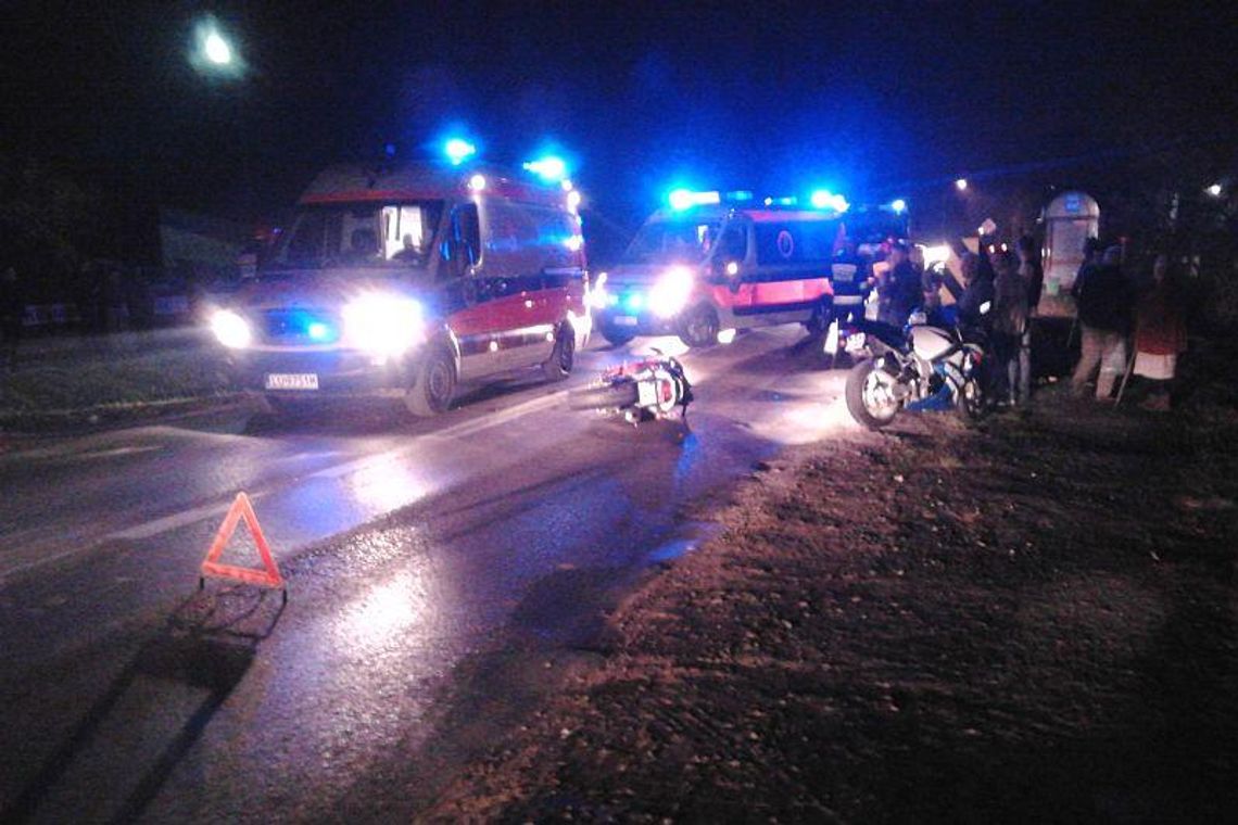 Ul. Nałęczowska: Motocykl wjechał w opla Ul. Nałęczowska: Motocykl wjechał w opla