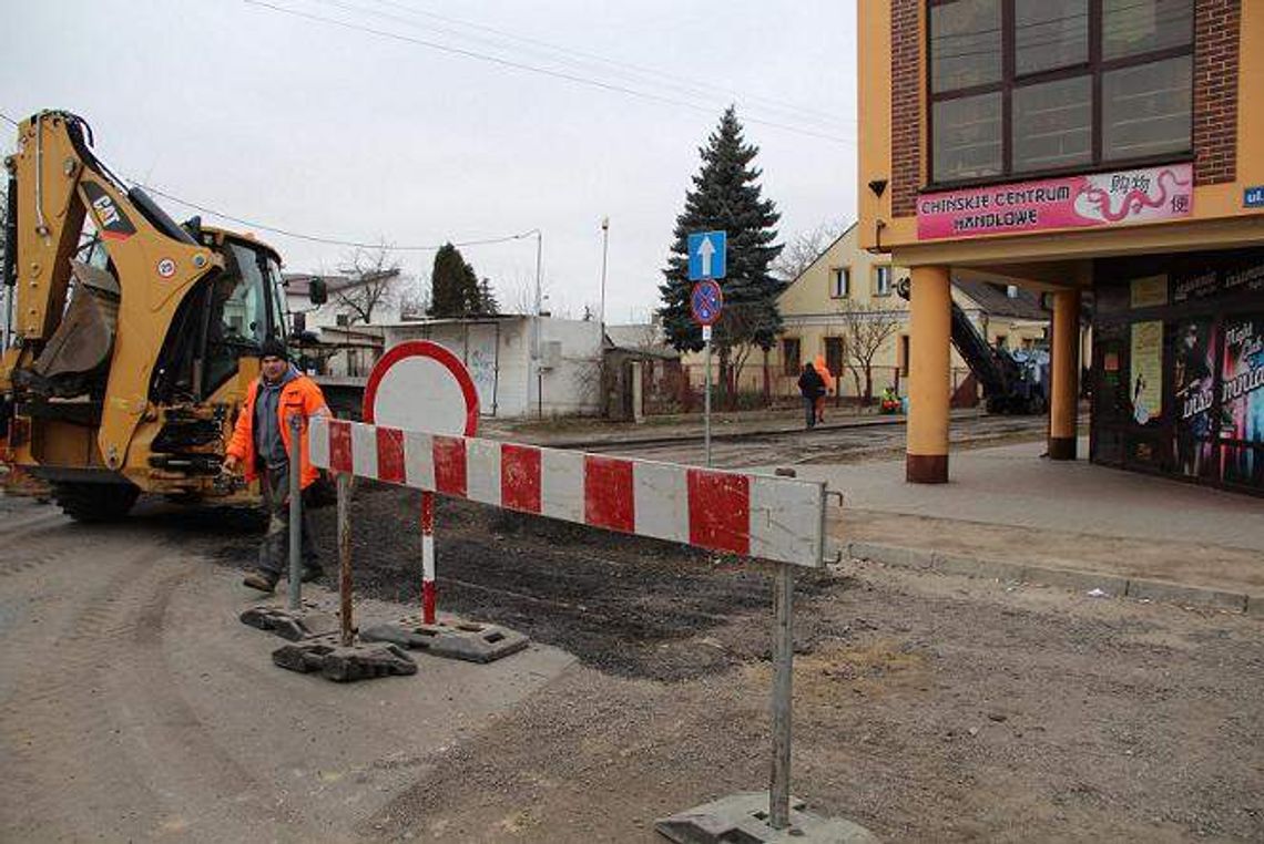 Ulica Sadowa zamknięta, trwa przebudowa