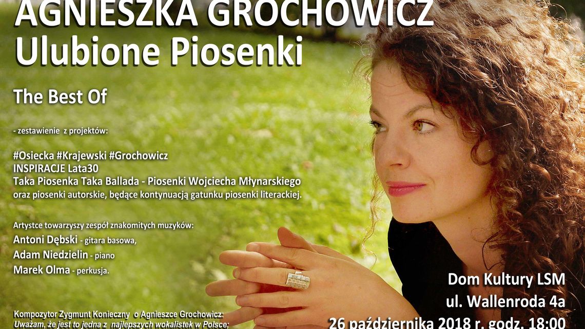 "Ulubione piosenki" Agnieszki Grochowicz w DK LSM