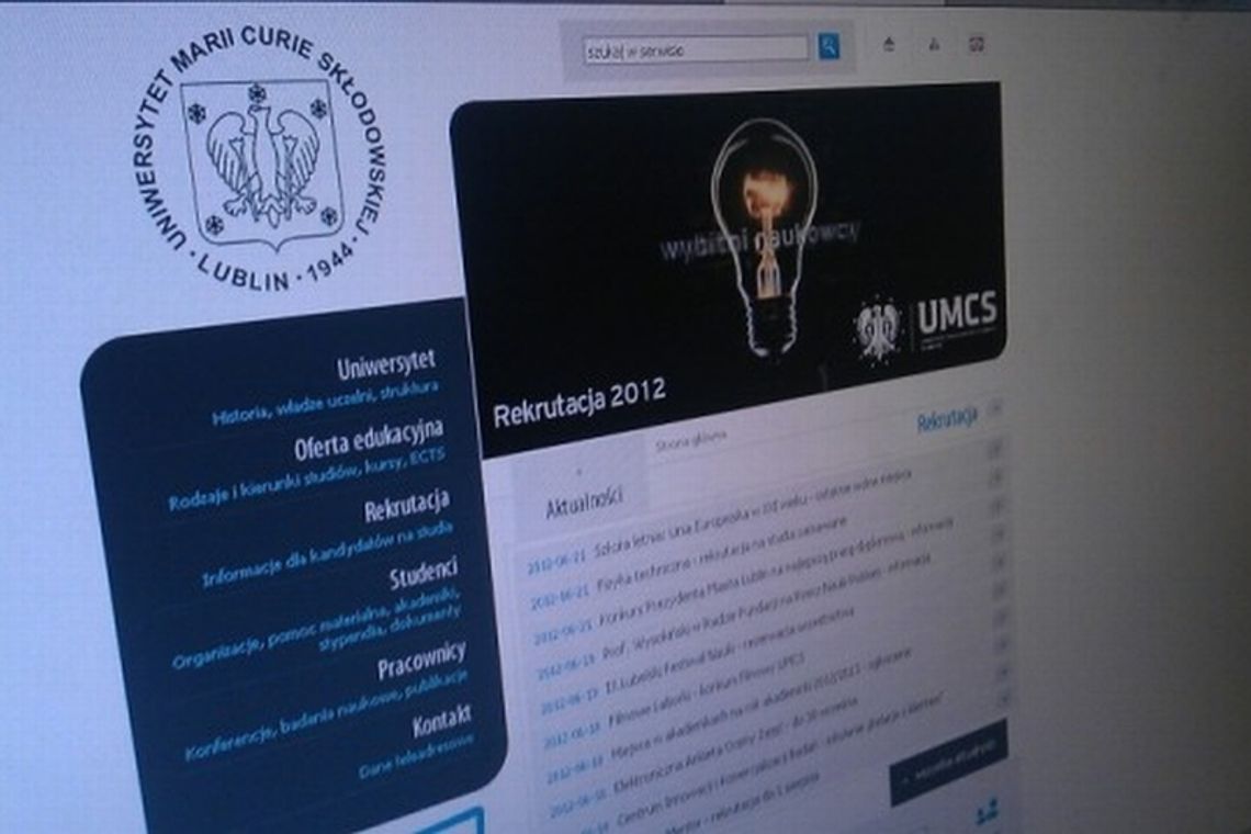 UMCS będzie miał nową stronę. Ma być gotowa jesienią UMCS będzie miał nową stronę. Ma być gotowa jesienią