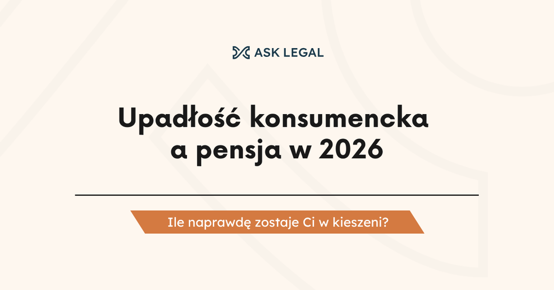 Upadłość konsumencka a pensja w 2026: ile naprawdę zostaje Ci w kieszeni Upadłość konsumencka a pensja w 2026: ile naprawdę zostaje Ci w kieszeni