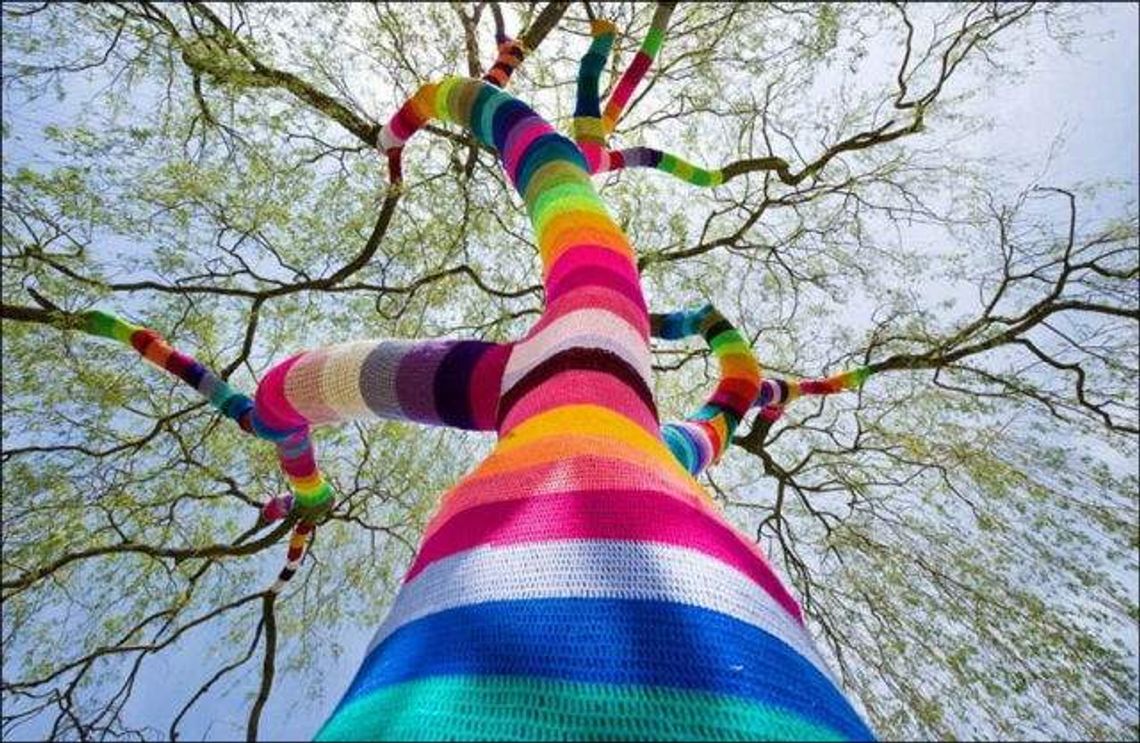 Urban knitting, czyli Lublin w koronkach