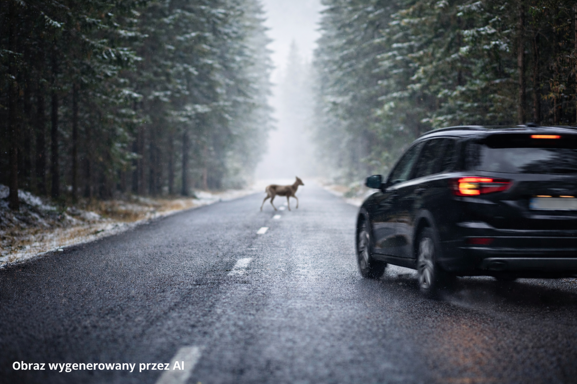 Uwaga na dzikie zwierzęta. Trzy kolizje w ciągu kilku dni Uwaga na dzikie zwierzęta. Trzy kolizje w ciągu kilku dni