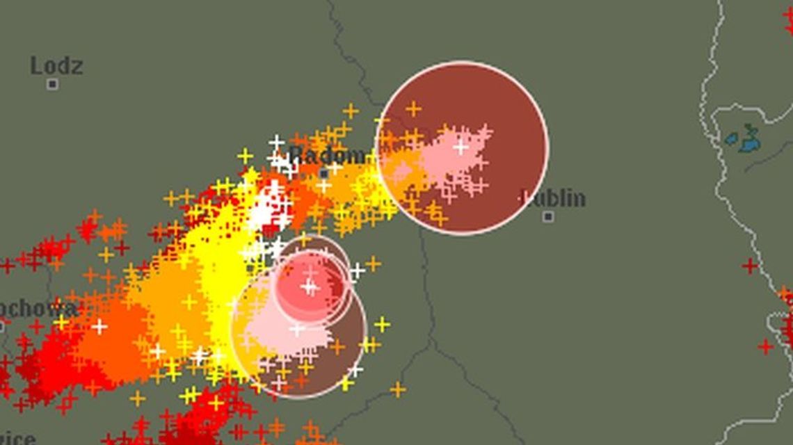Uwaga, silne burze w woj. lubelskim
