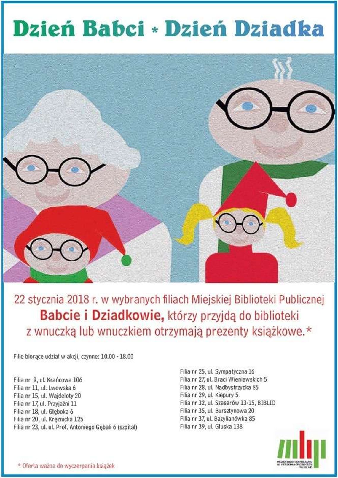 W bibliotece dla babci i dziadka książka w prezencie