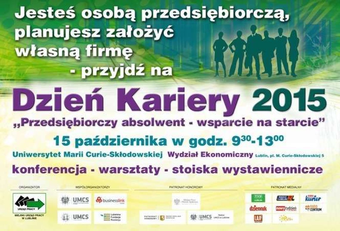 W czwartek dzień kariery na UMCS. Postaw na własny biznes! W czwartek dzień kariery na UMCS. Postaw na własny biznes!