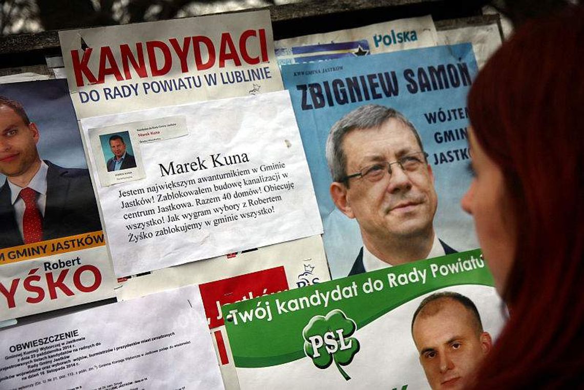 W gminie Jastków pojawiły się paszkwile o kandydatach