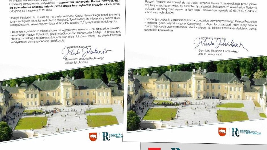 W kampanii przed pierwszą turą nie przyjechali. Burmistrz "chce spojrzeć w oczy kandydatom"