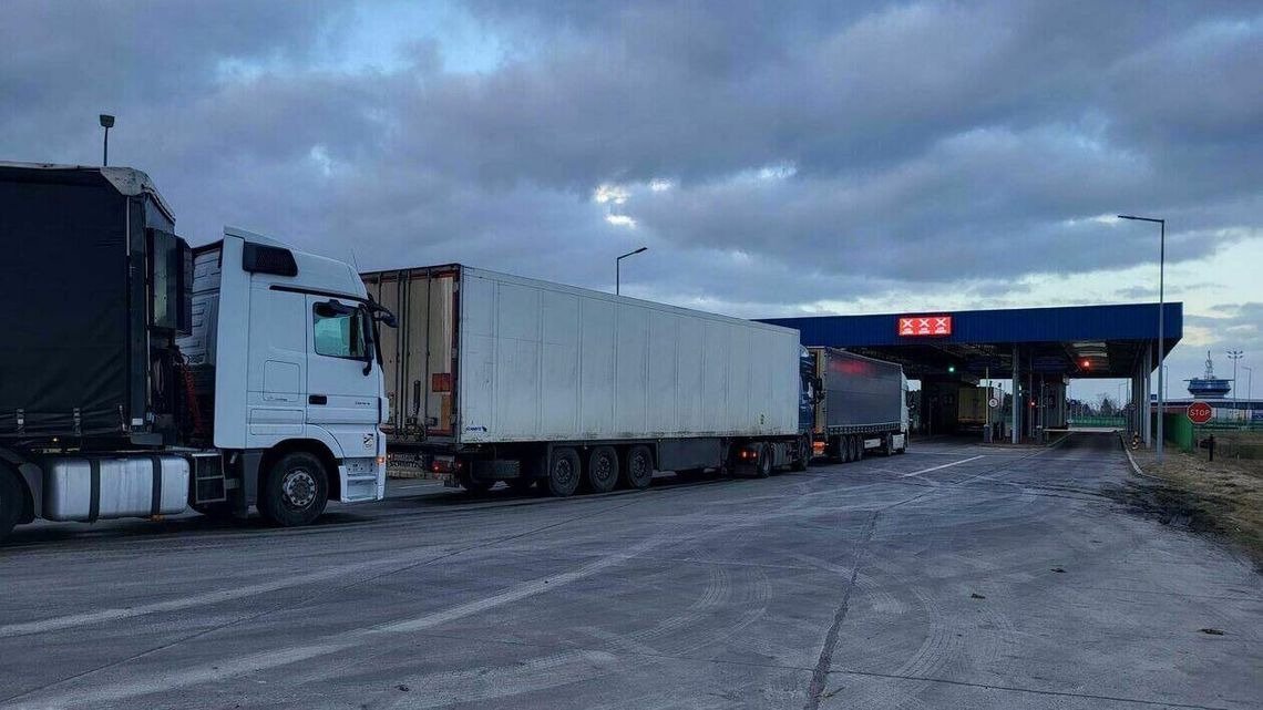 W Koroszczynie tama na białoruskie i rosyjskie ciężarówki 