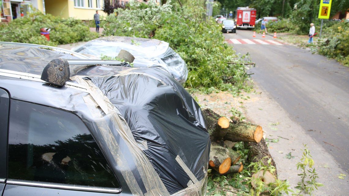W Lublinie zniszczone samochody i połamane drzewa, a alert RCB poszedł na Podkarpacie W Lublinie zniszczone samochody i połamane drzewa, a alert RCB poszedł na Podkarpacie