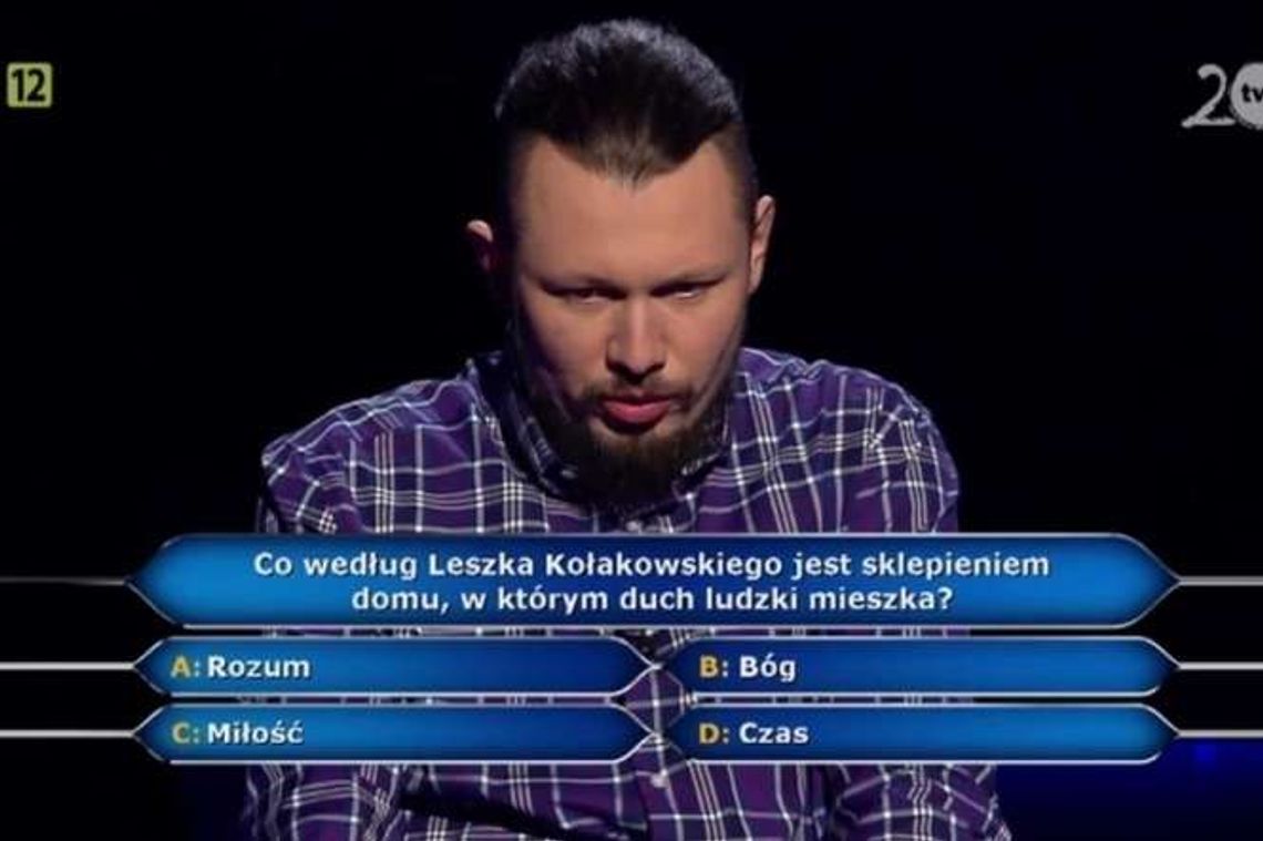 W Milionerach padło pytanie za milion. Znasz odpowiedź?