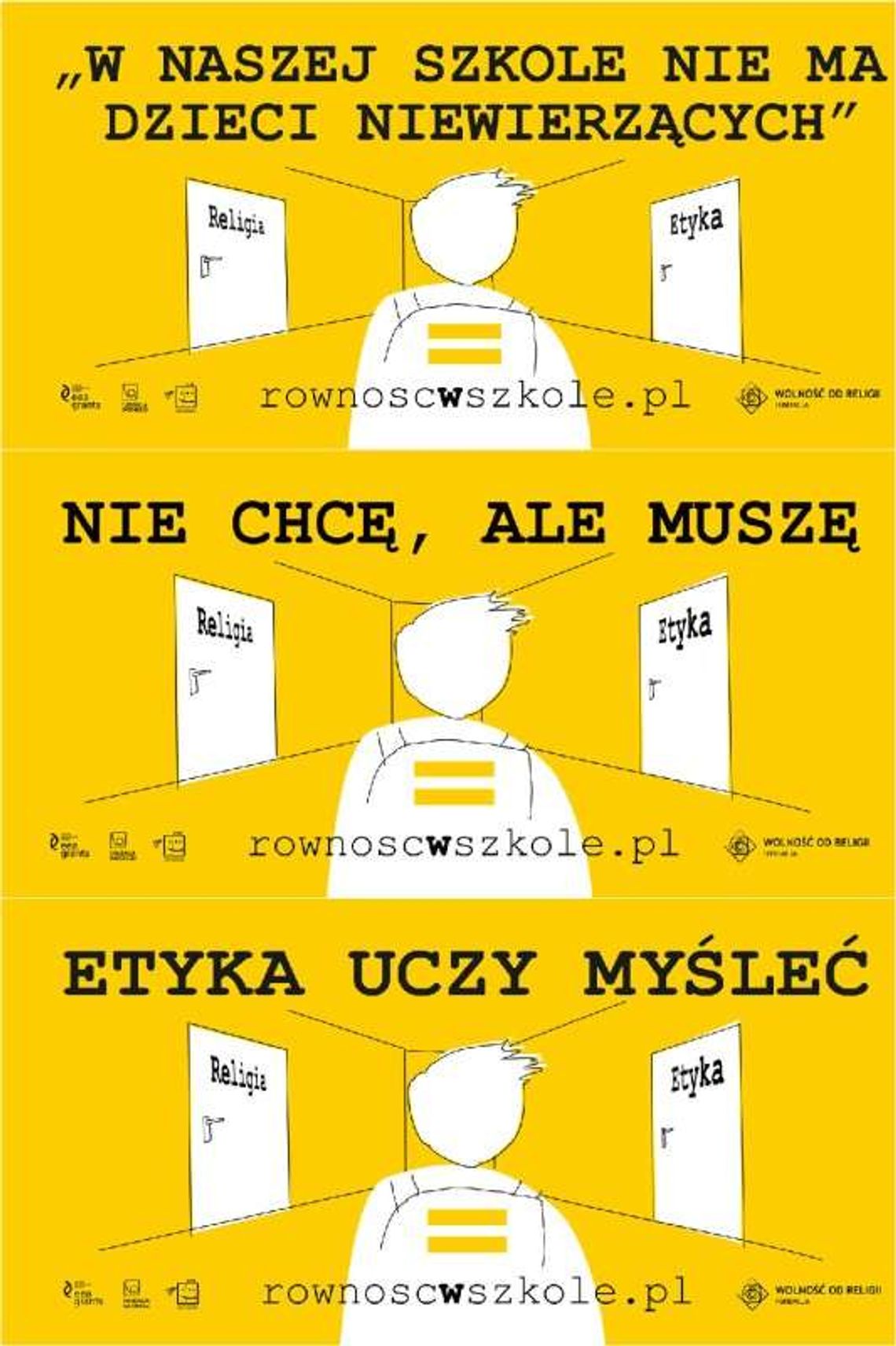 "W naszej szkole nie ma dzieci niewierzących". Nowa kampania billboardowa