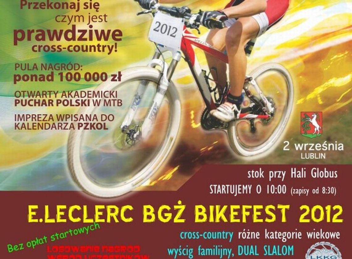W niedzielę w Lublinie odbędzie się E.Leclerc BGŻ Bikefest 2012