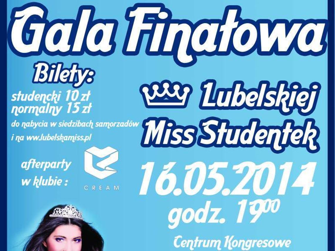 W piątek finał Lubelskiej Miss Studentek