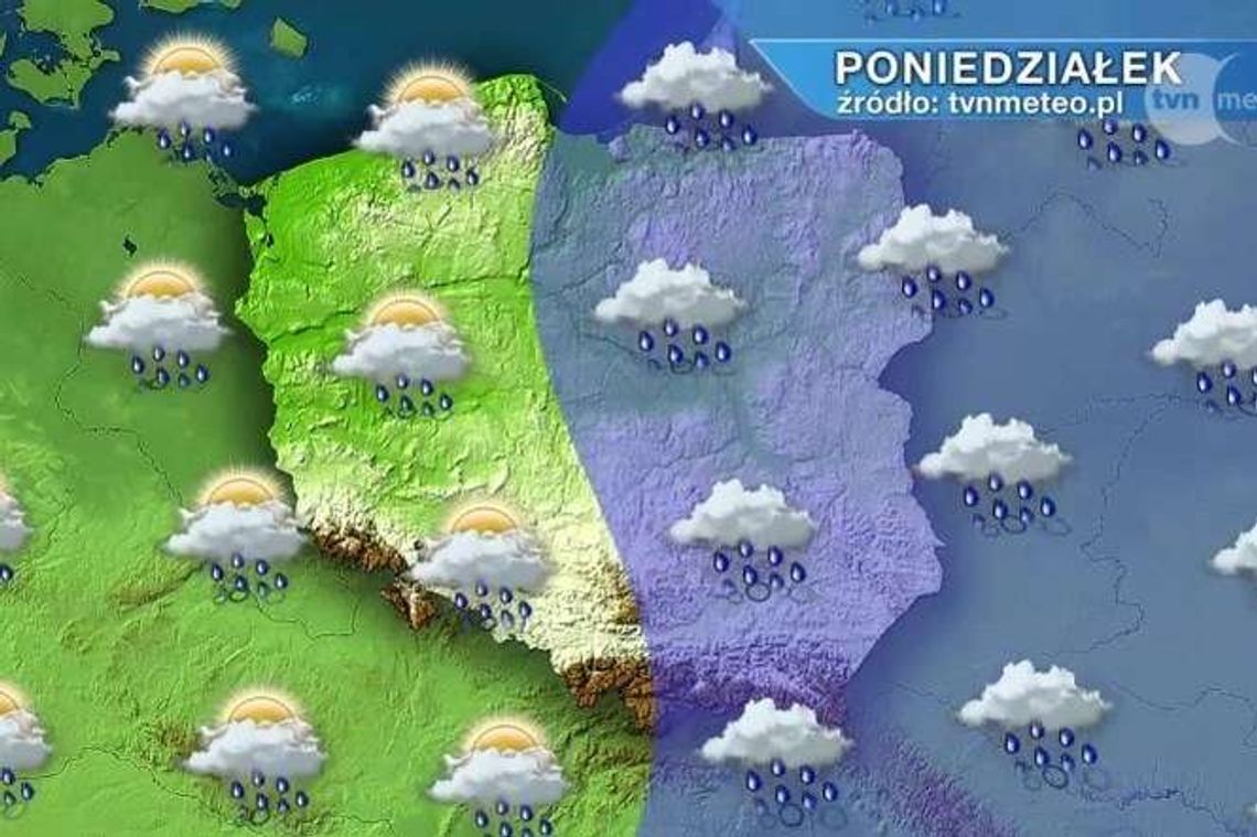 W poniedziałek załamanie pogody. Koniec ciepłej i suchej aury W poniedziałek załamanie pogody. Koniec ciepłej i suchej aury