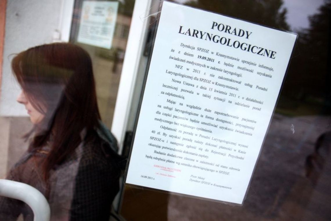W publicznej przychodni trzeba płacić za poradę. Brakuje lekarzy