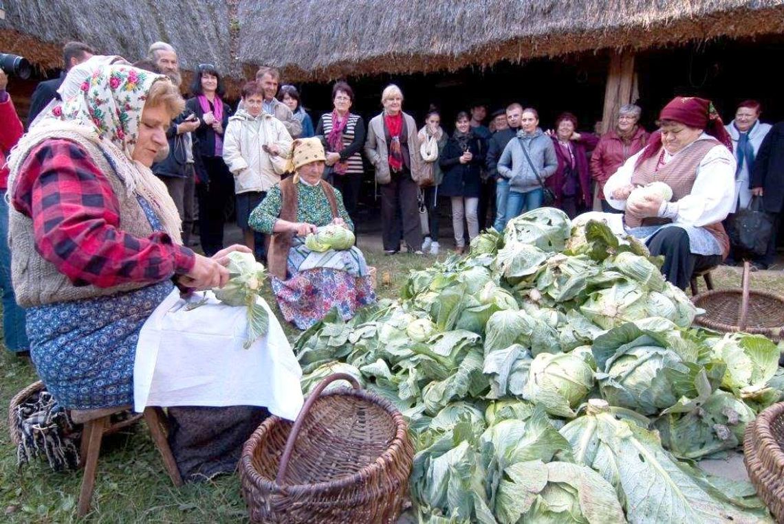 W skansenie deptanie w beczce