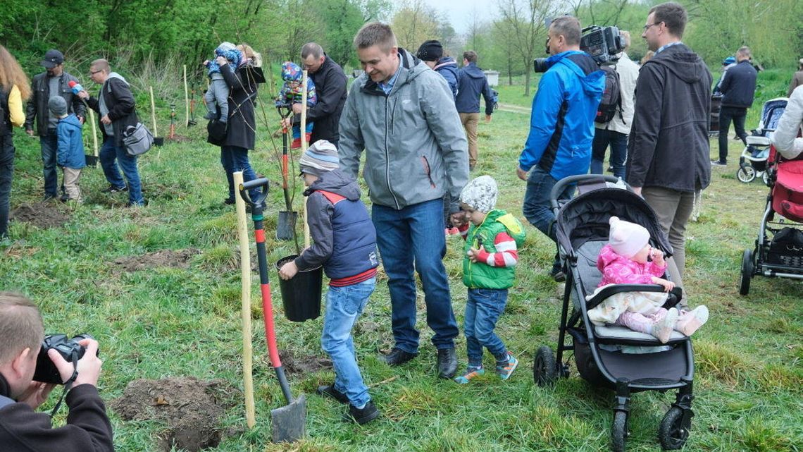 W skansenie w Lublinie rodzice posadzili drzewka swoim dzieciom [zdjęcia]