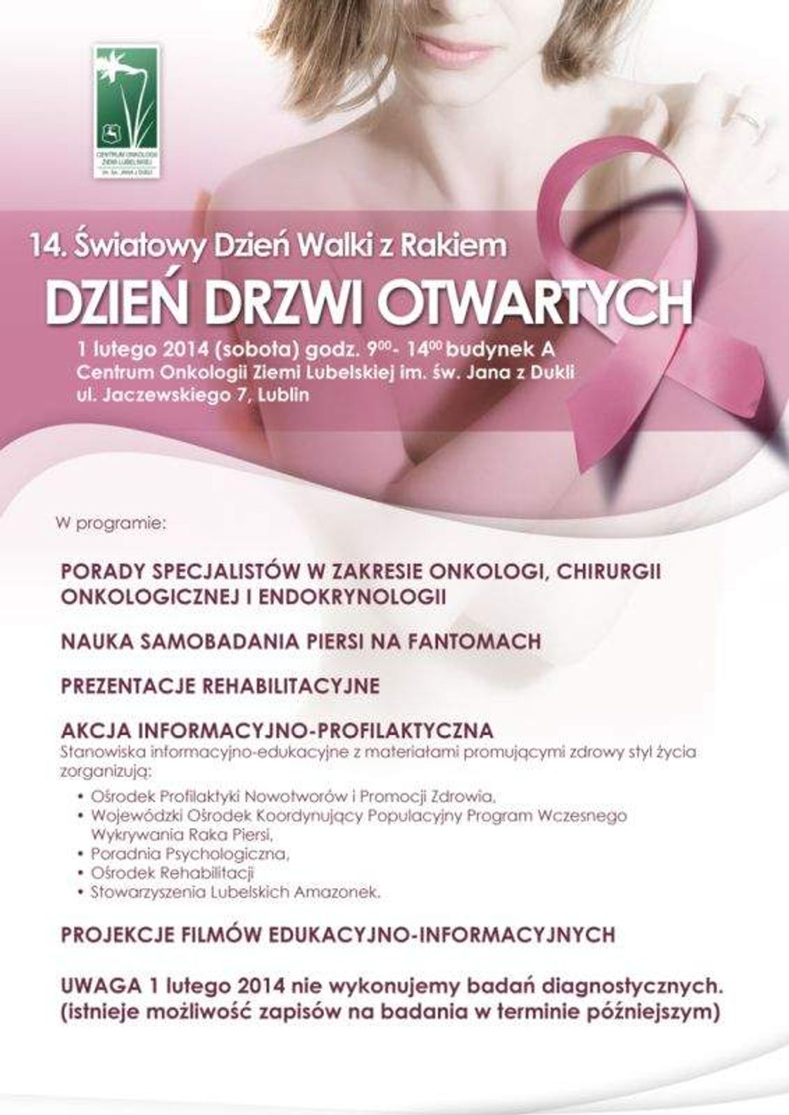 W sobotę drzwi otwarte w Centrum Onkologii Ziemi Lubelskiej