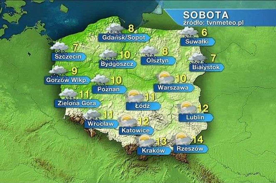 W sobotę słonecznie i ciepło, w niedzielę już chłodniej